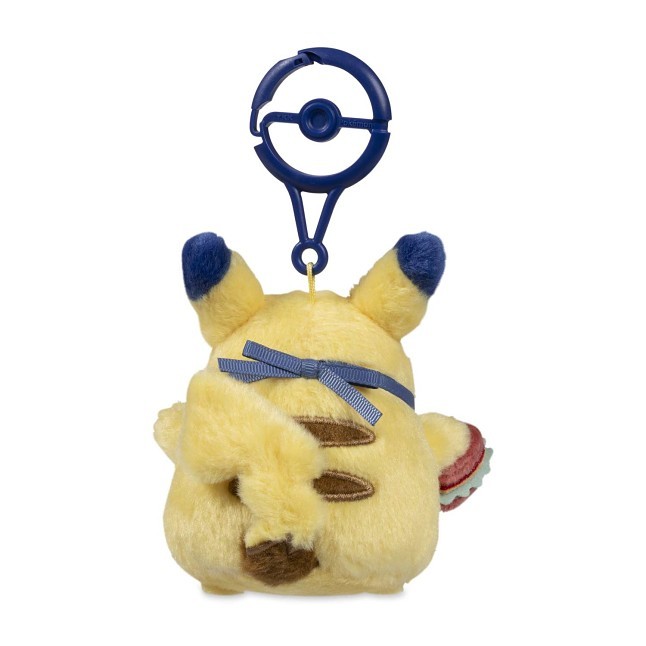 PIKACHU DINERマスコット×2、ポーチ×1、キーホルダー、4点セット Pokemon Plush Key Chain PIKACHU DINER Hamburger Pikachu set
