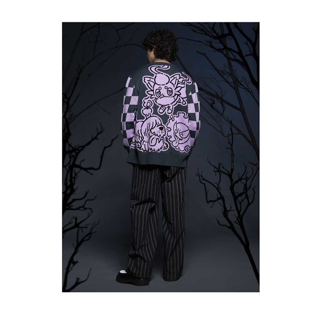 Charming & Ghostly Knit Cardigan - Adult | Pokémon Center New