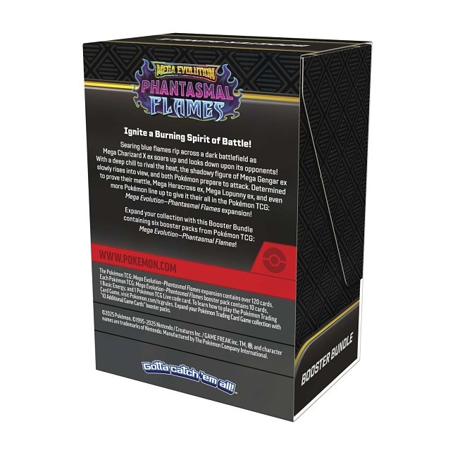 Pokmon TCG: Mega Evolution-Phantasmal Flames Booster Bundle (6 Packs)