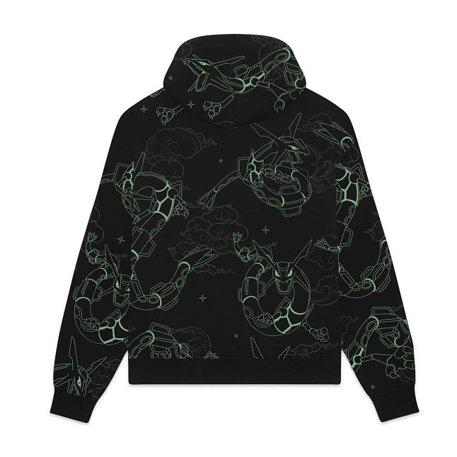 Pokémon × Dolly Noire: Rayquaza Pattern Black Hoodie - Adult Pokémon × Dolly Noire: Rayquaza Pattern Black Hoodie - Adult