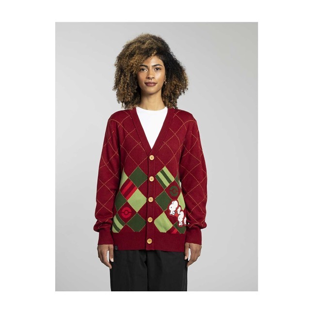 Maushold Pokémon Holiday Red Cardigan - Adult | Pokémon Center