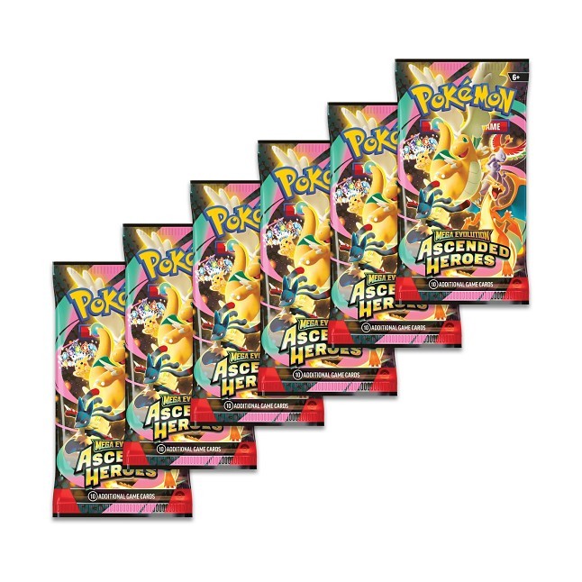 Pokémon TCG: Mega Evolution-Ascended Heroes Booster Bundle (6