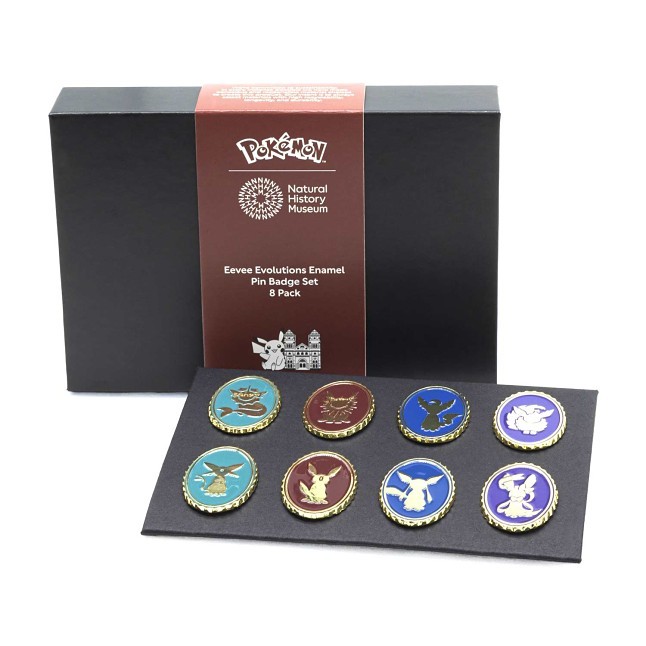Pokémon × Natural History Museum: Evolutions of Eevee Pin Box Set