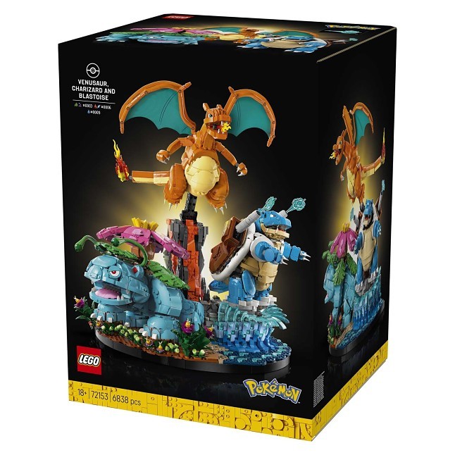 LEGO® Pokémon™ Venusaur, Charizard & Blastoise | Pokémon Center