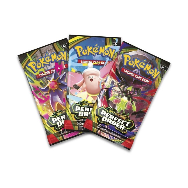Pokémon TCG: Mega Evolution-Perfect Order 3 Booster Packs