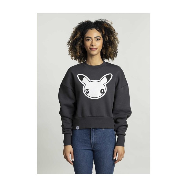 Pokémon 30th Celebration Black Crop Sweatshirt - Women | Pokémon