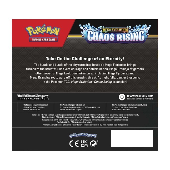 Pokmon TCG: Mega Evolution-Chaos Rising Booster Display Box (36 Packs) |  Pokmon Center Official Site