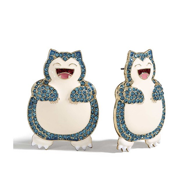 Pokémon Center × BaubleBar: Snorlax Stud Earrings | Pokémon Center