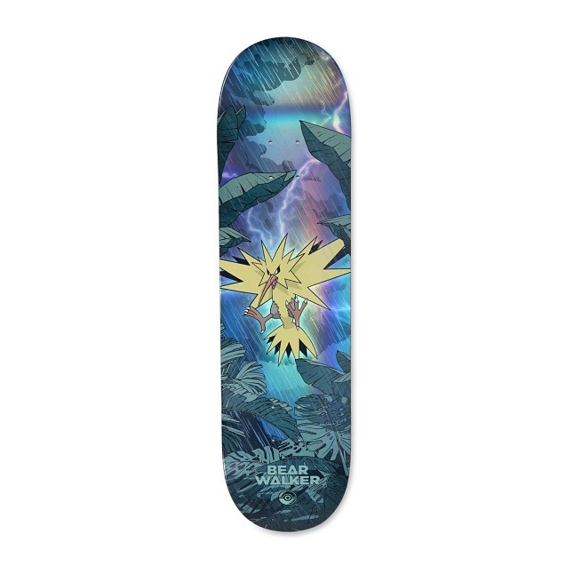 Pokémon Center × Bear Walker: Zapdos Skateboard Deck | Pokémon