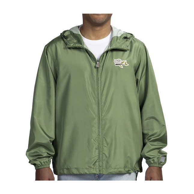 Rowlet Pokémon Lounge Green Lightweight Hooded Jacket - Adult