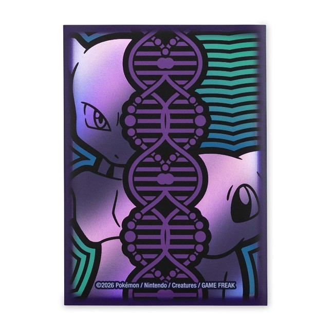 pokemon n card sleeves Pokémon TCG: Mewtwo & Mew DNA Card Sleeves (65 Sleeves)
