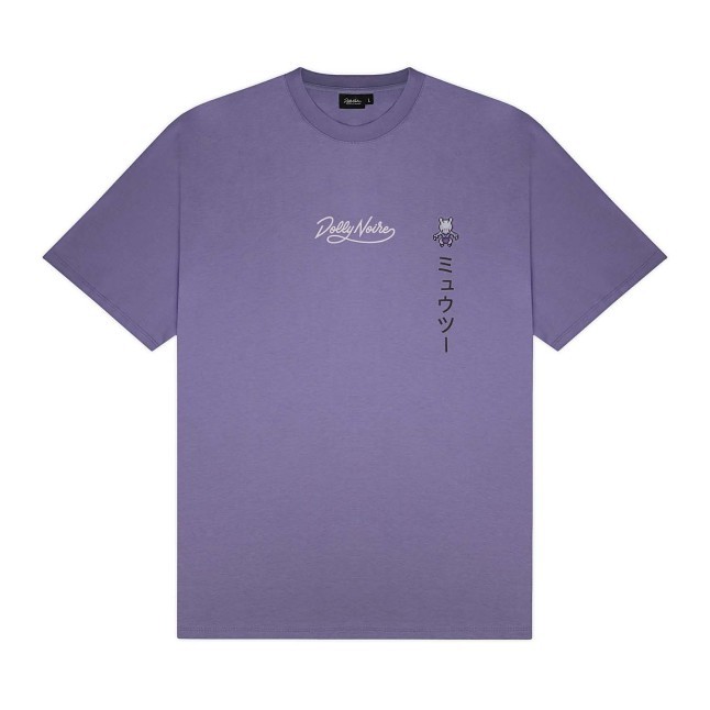 Pokémon × Dolly Noire: Pixel Mewtwo Purple T-Shirt - Adult