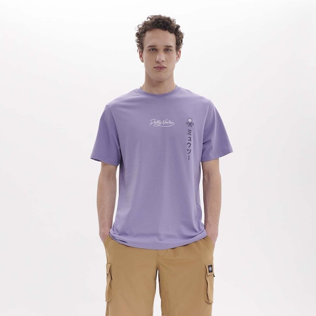 Pokémon × Dolly Noire: Pixel Mewtwo Purple T-Shirt - Adult