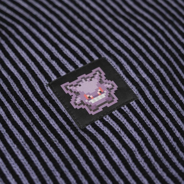 Pokémon × Dolly Noire: Striped Pixel Gengar Sweater - Adult