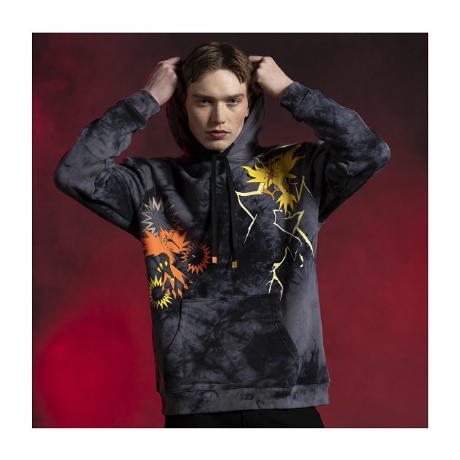 Zapdos & Galarian Zapdos Black Pullover Hoodie - Adult | Pokémon