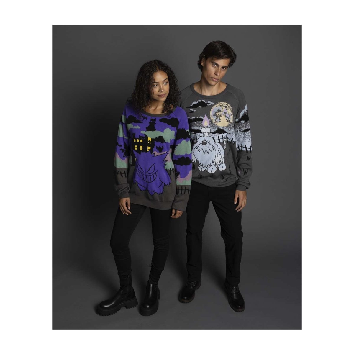 Greavard Pokémon Halloween Knit Sweater - Adult | Pokémon Center