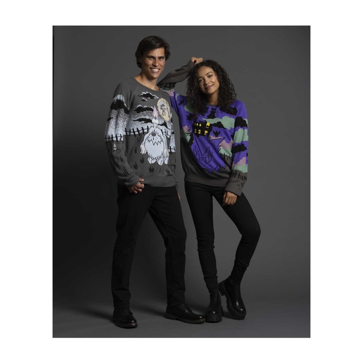 Greavard Pokémon Halloween Knit Sweater - Adult | Pokémon Center