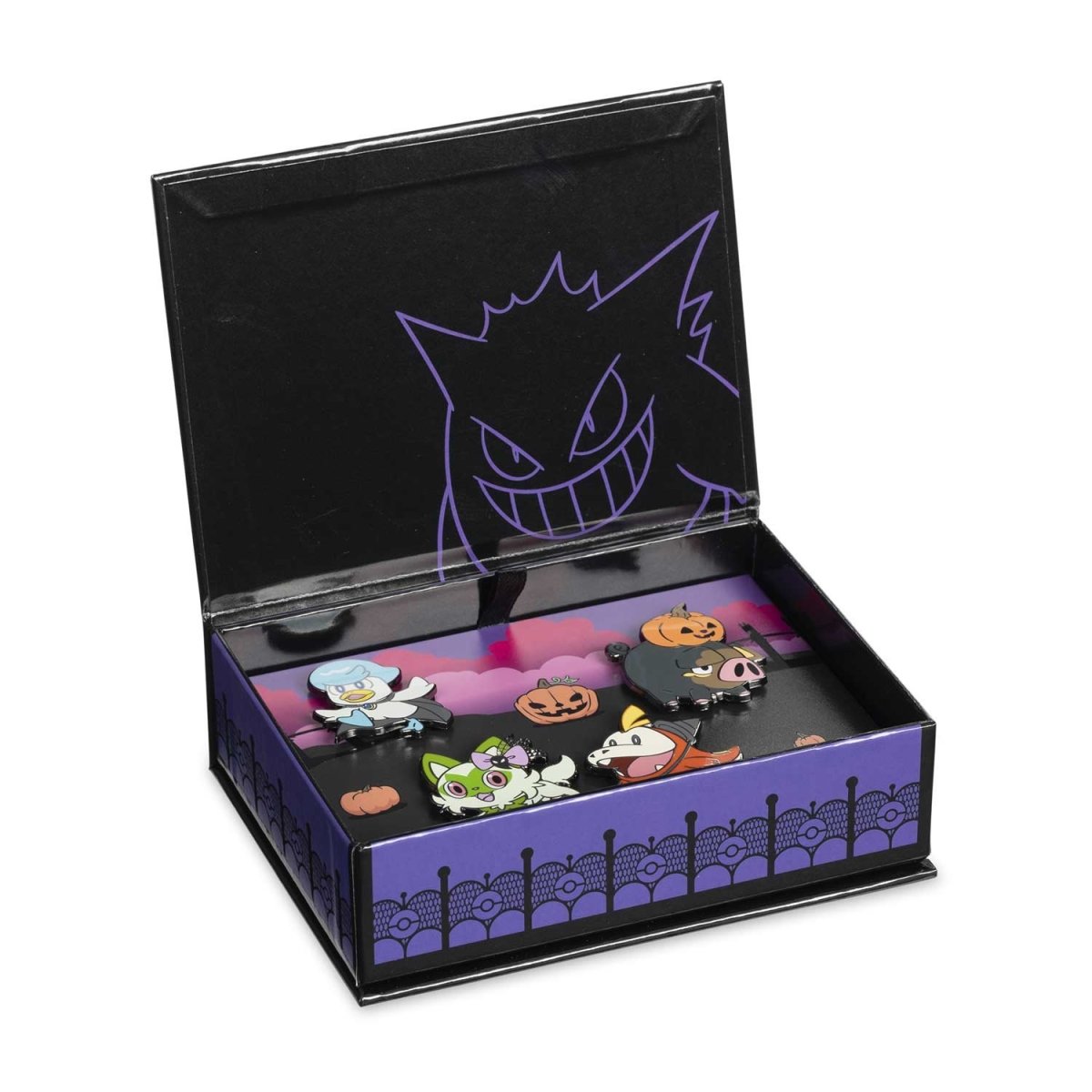Sprigatito, Fuecoco, Quaxly & Lechonk Pokémon Halloween Pin Box