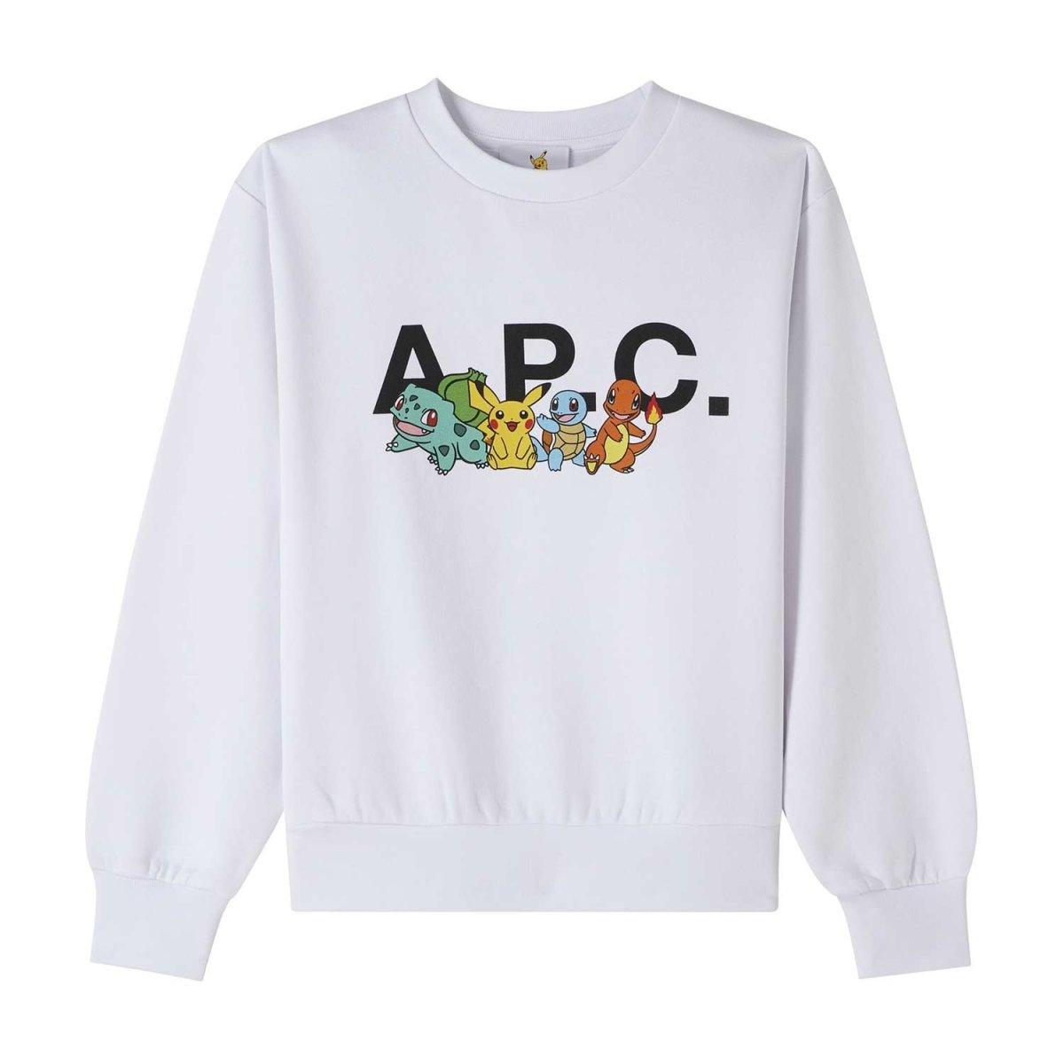 Pokémon × A.P.C.: White The Crew Sweatshirt - Women