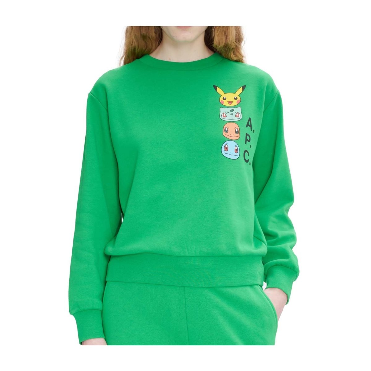 Pokémon × A.P.C.: Green The Portrait Sweatshirt - Women