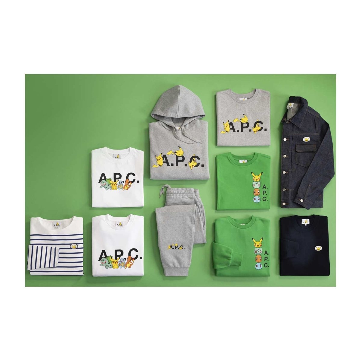 Pokémon × A.P.C.: Green The Portrait Sweatshirt - Adult