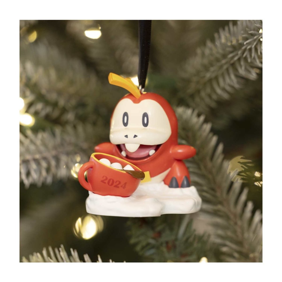 Caroline's Treasures – Decorazione Natalizia In Ceramica Pollo Con Fiocchi Di Neve Rossi, Diametro 7,1 Cm