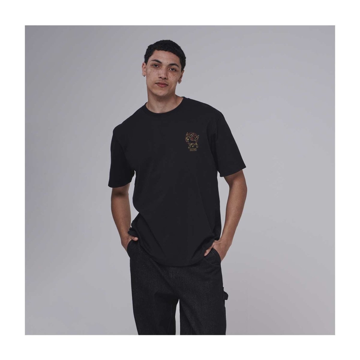 トップス POKEMON MEGA PIGMENT Tee size2 BLACK Black Alakazam Pokemon T-Shirt | QualityPatch