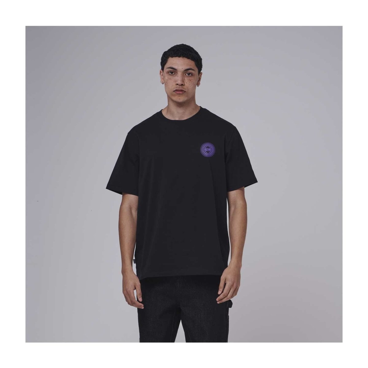 Pokémon × Dolly Noire: Mewtwo Black & Purple T-Shirt - Adult