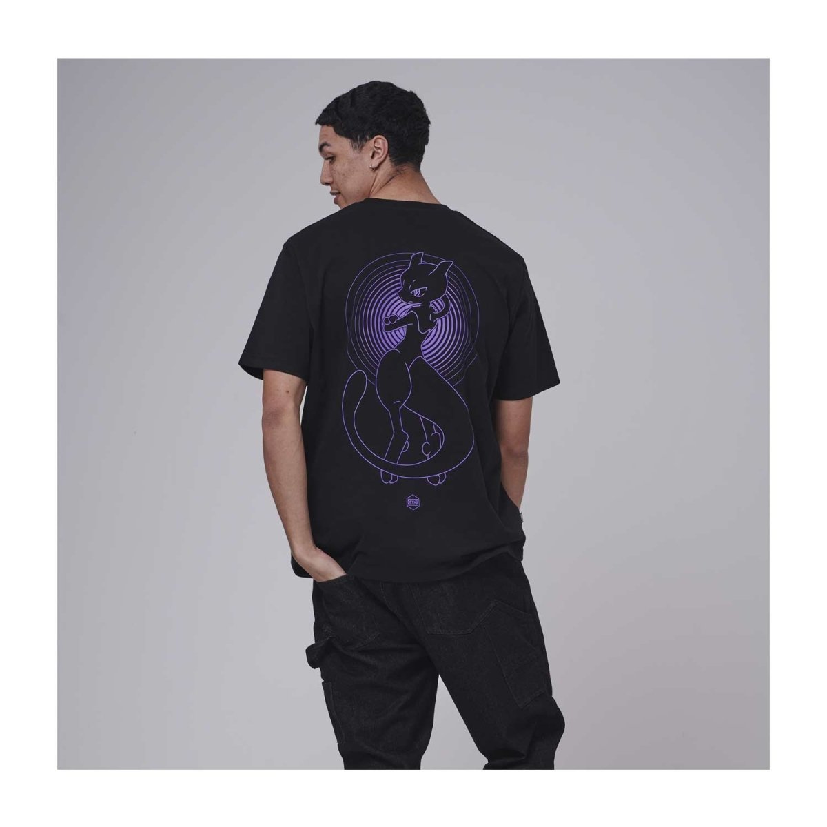 Pokémon × Dolly Noire: Mewtwo Black & Purple T-Shirt - Adult
