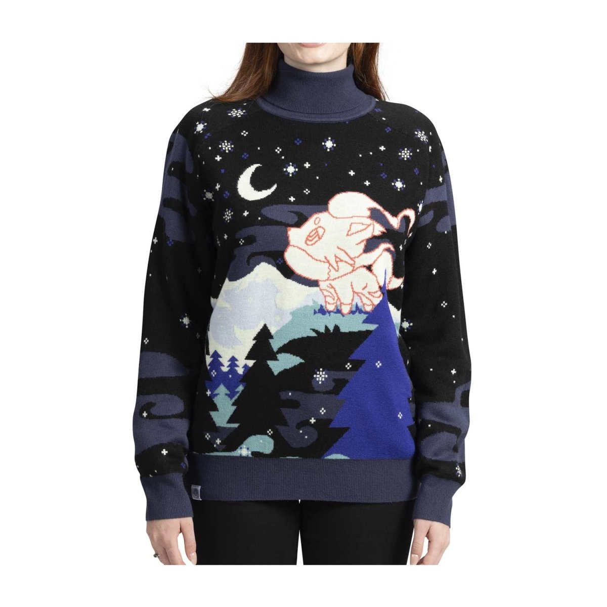 Hisuian Zorua Moonlight Turtleneck Knit Sweater - Adult