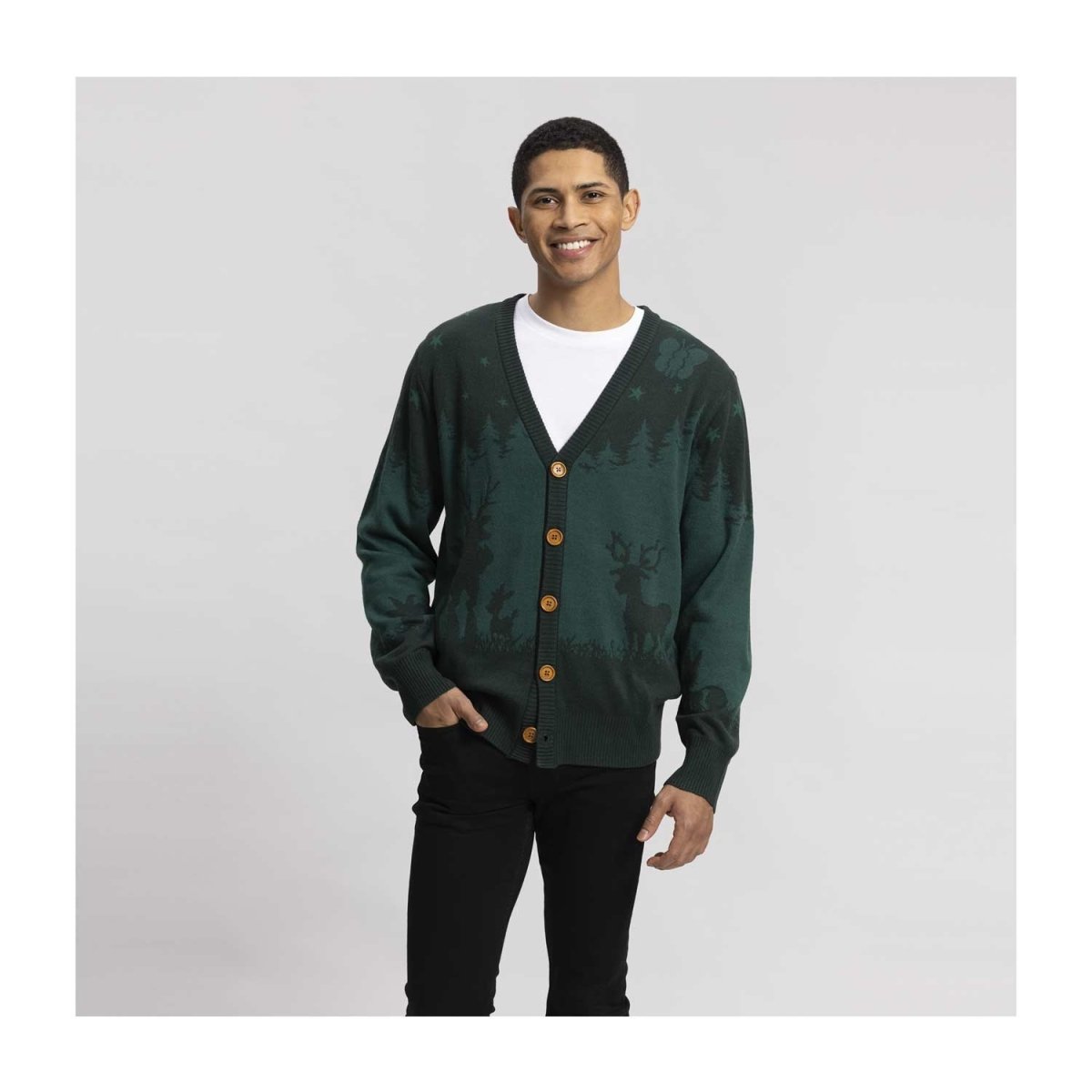 Forest Friends Knit Cardigan - Adult | Pokémon Center