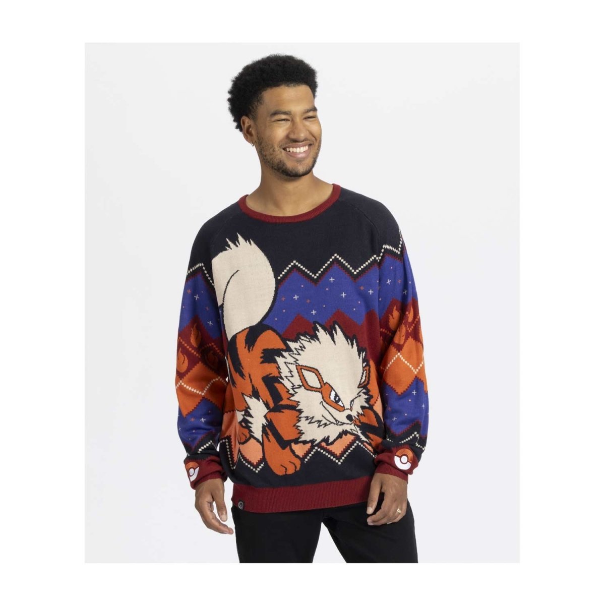 Arcanine Flames Knit Sweater - Adult | Pokémon Center Official Site