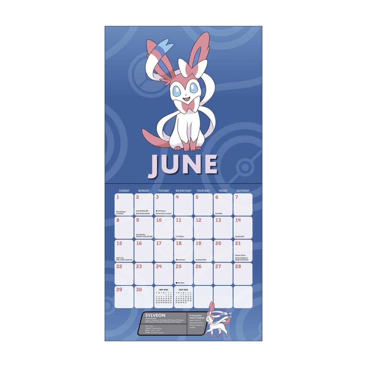 Pokémon 2025 Wall Calendar | Pokémon Center Official Site