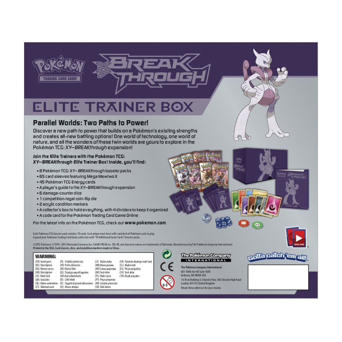 Pokemon Go Elite Trainer Box Card Sleeves - Mewtwo – Pokemon BariBari USA