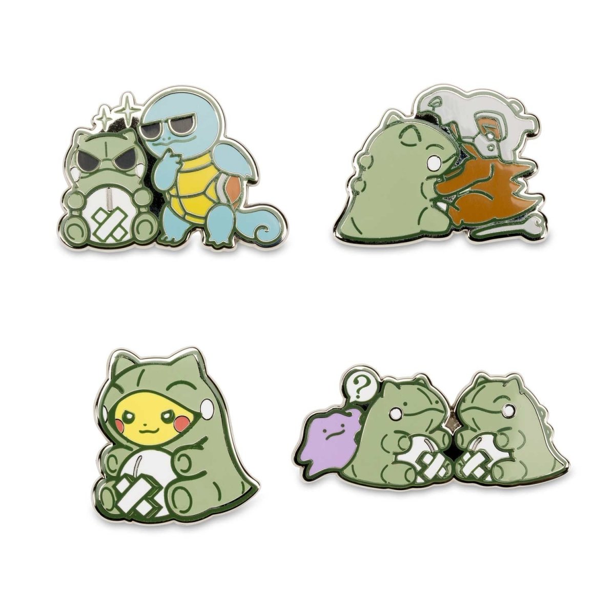 Pokémon-Amie Substitute Pins (4-Pack) | Pokémon Center Official Site