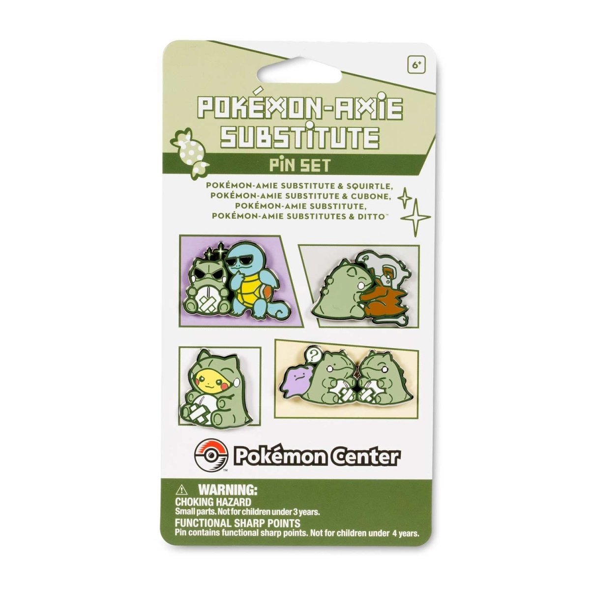Pokémon-Amie Substitute Pins (4-Pack) | Pokémon Center Official Site