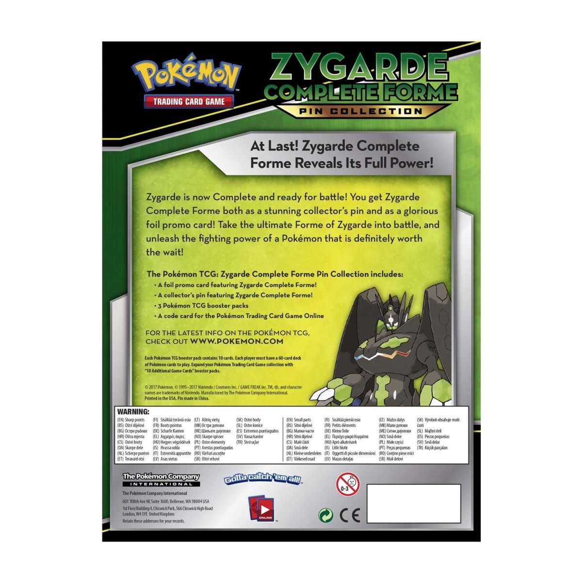 Pokémon TCG: Zygarde Complete Collection | Pokémon Center