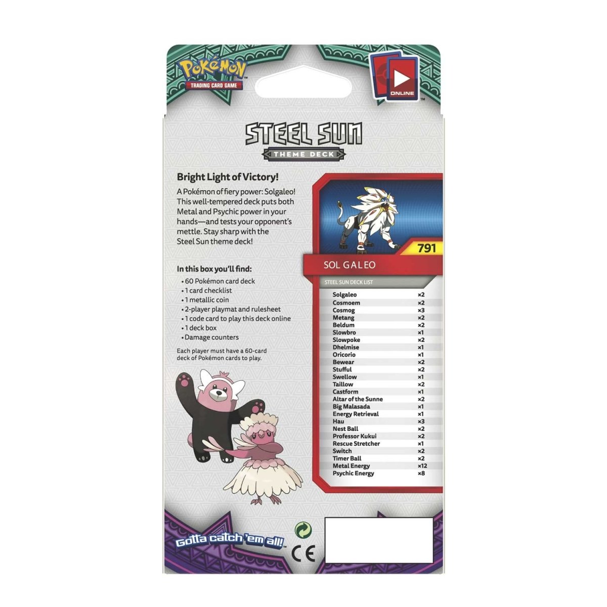 Pokmon TCG: Sun & Moon-Guardians Rising Steel Sun Theme Deck