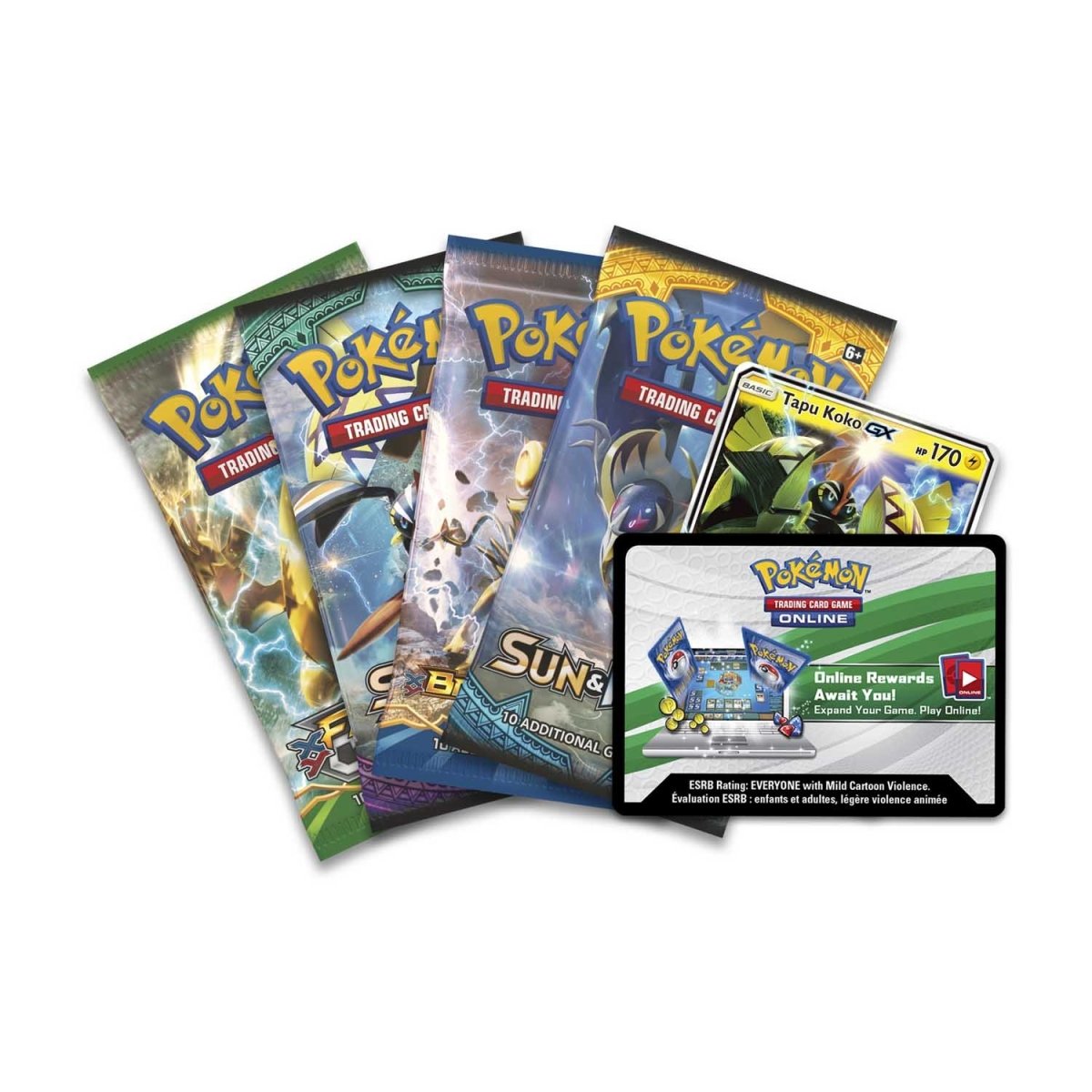 Pokemon TCG: Sun & Moon Guardians Rising Shiny Tapu Koko Premium GX Box  Featuring an Oversize Tapu Koko GX Card for sale online