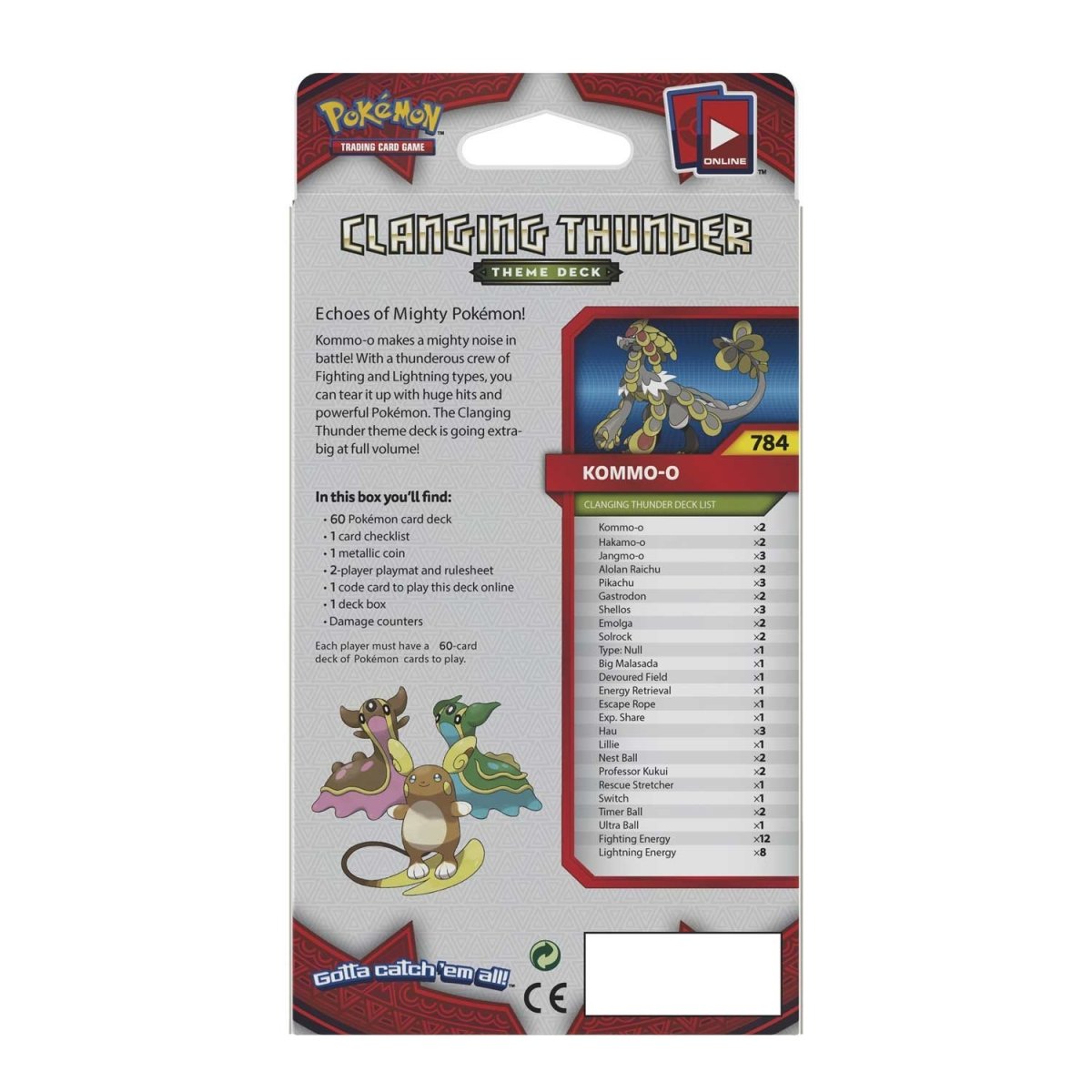 Pokmon TCG: Sun & Moon-Crimson Invasion Clanging Thunder Theme Deck