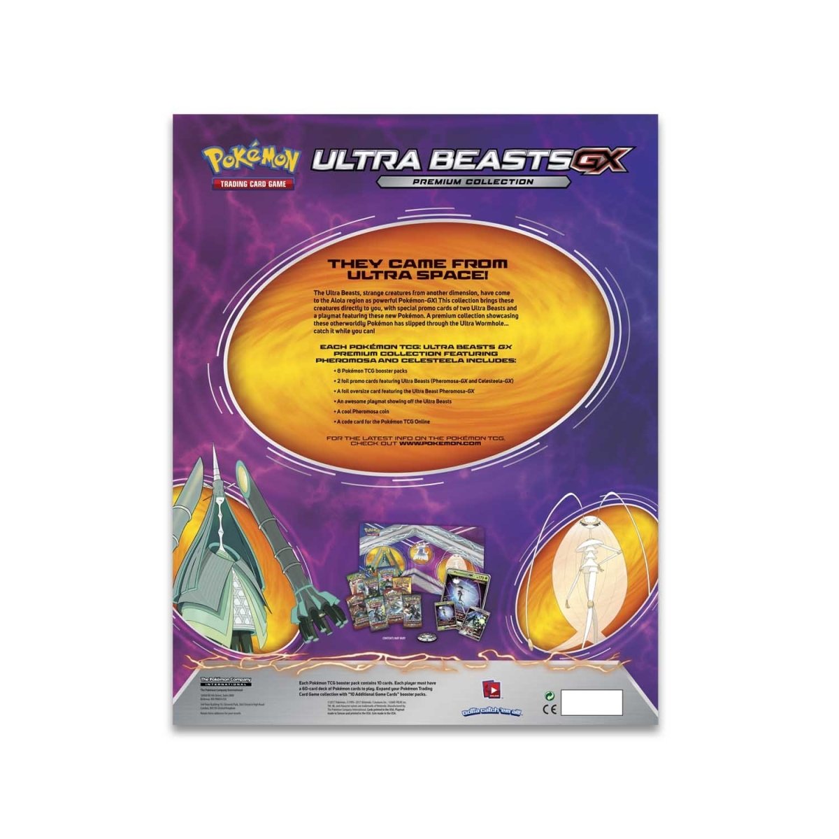 Ultra Beasts-GX Premium Collection - Pheromosa and Celesteela - Pokemon TCG  Codes