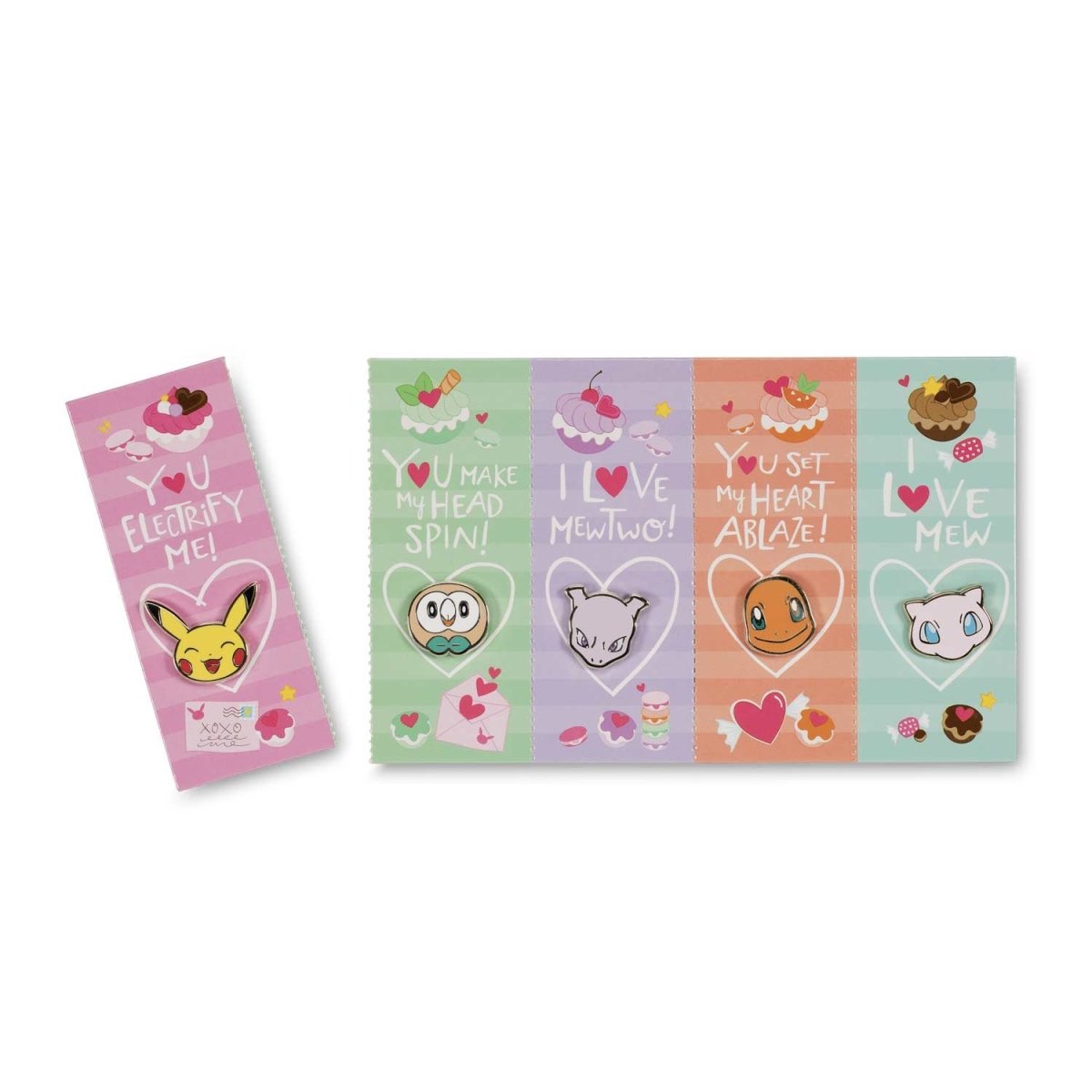 Pokmon Valentine Pins & Cards (5-Pack) | Pokmon Center Official Site