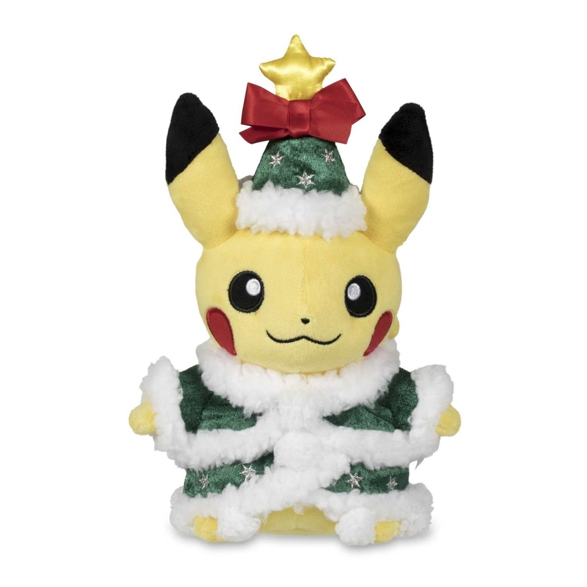 Holiday Tree Pikachu Poké Plush - 8 ¾ In. | Pokémon Center
