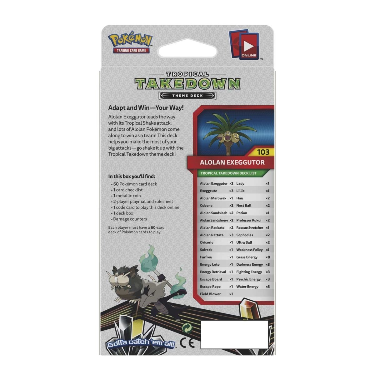 Pokmon TCG: Sun & Moon-Forbidden Light Tropical Takedown Theme Deck