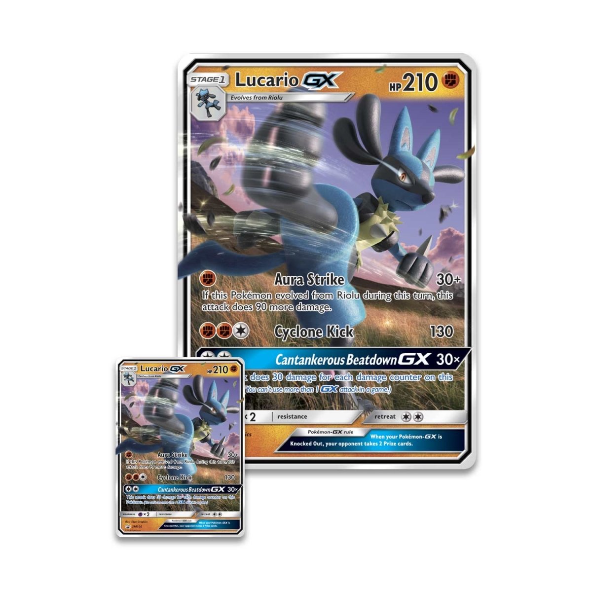 【PSA9】ルカリオgx HR/LucarioGX Lucario GX (Secret) - SM - Forbidden Light - Pokemon