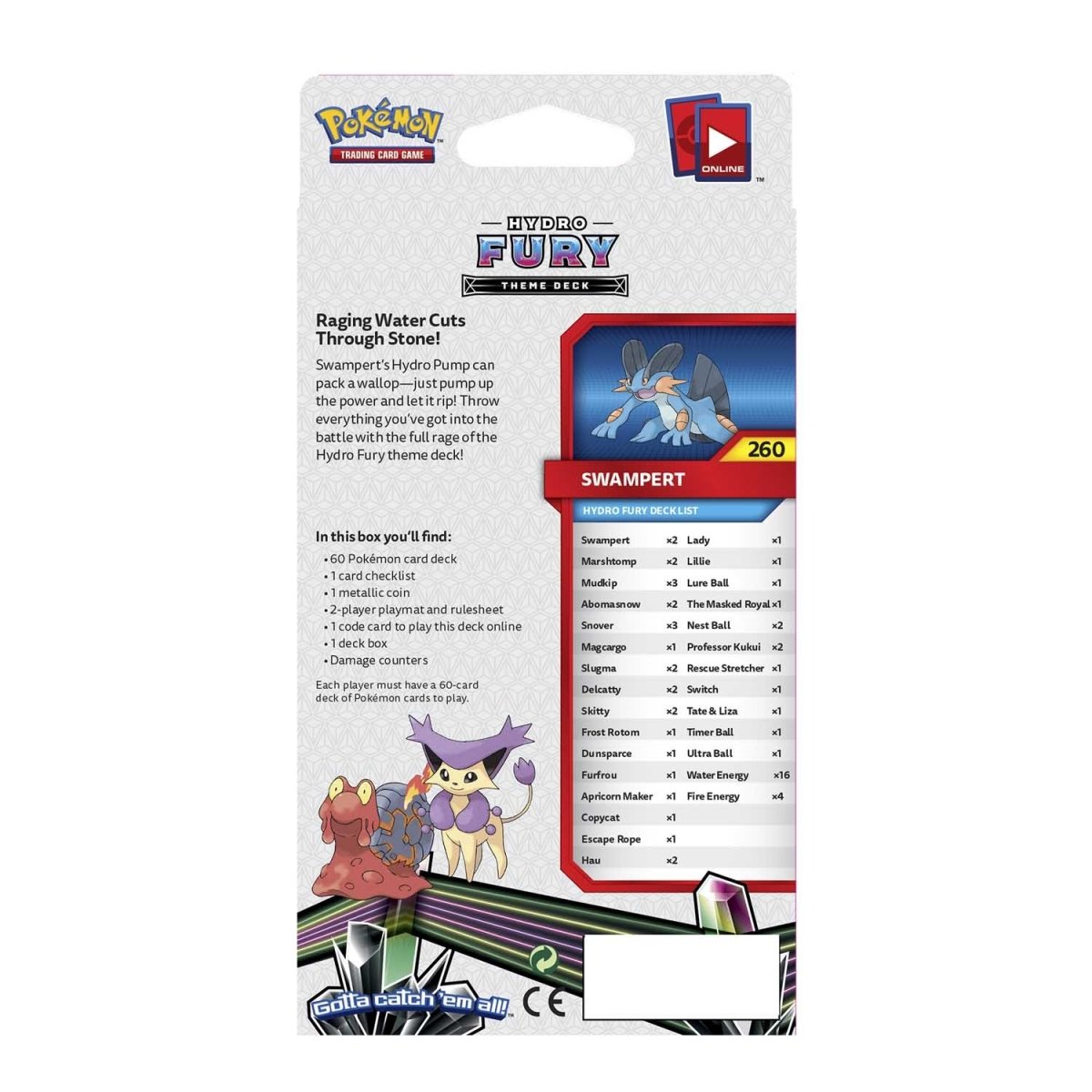 Pokmon TCG: Sun & Moon-Celestial Storm Hydro Fury Theme Deck Pokmon TCG: Sun & Moon-Celestial Storm Hydro Fury Theme Deck