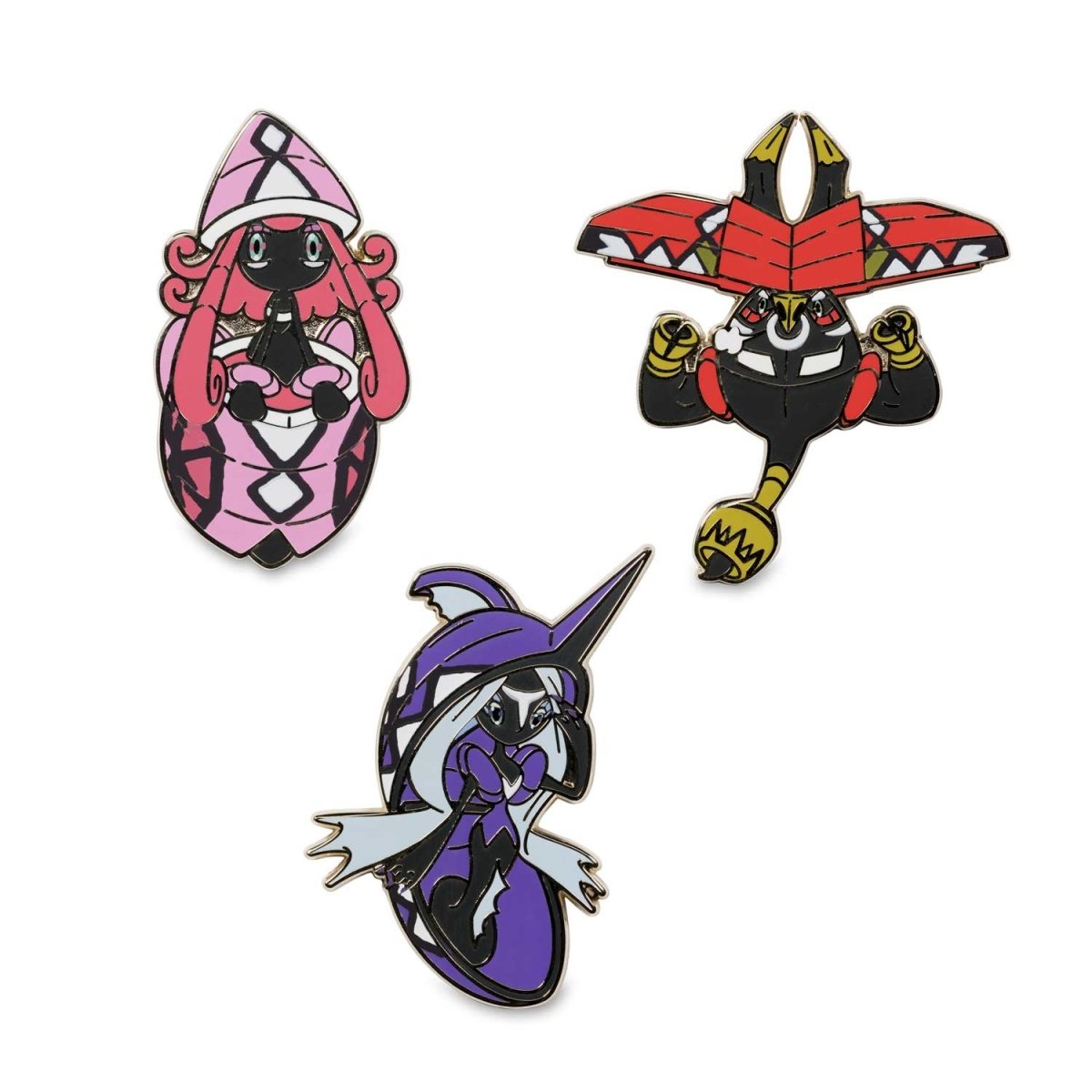 Tapu Lele, Tapu Bulu & Tapu Fini Pokémon Pins (3Pack) Pokémon Center