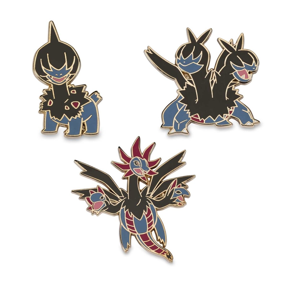 Deino, Zweilous & Hydreigon Evolution Pokémon Pin