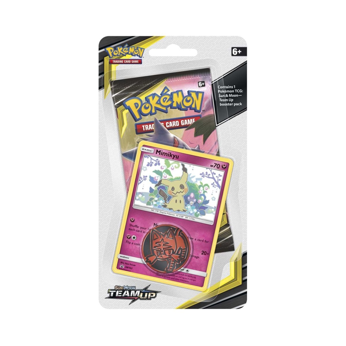 Pokémon TCG: Sun & Moon-Team Up Booster Pack, Coin & Mimikyu Promo