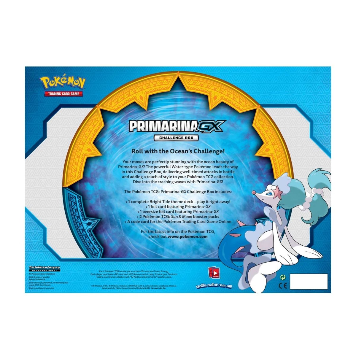 Pokmon TCG: Primarina-GX Challenge Box | Pokmon Center Official Site